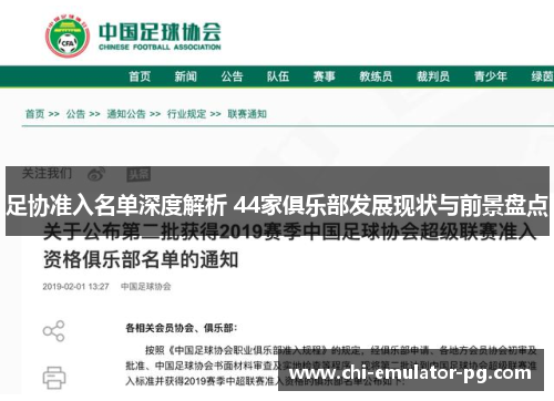 足协准入名单深度解析 44家俱乐部发展现状与前景盘点 足协准入名单深度解析 44家俱乐部发展现状与前景盘点