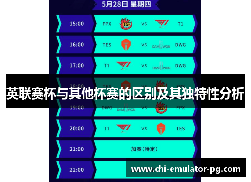 英联赛杯与其他杯赛的区别及其独特性分析 英联赛杯与其他杯赛的区别及其独特性分析